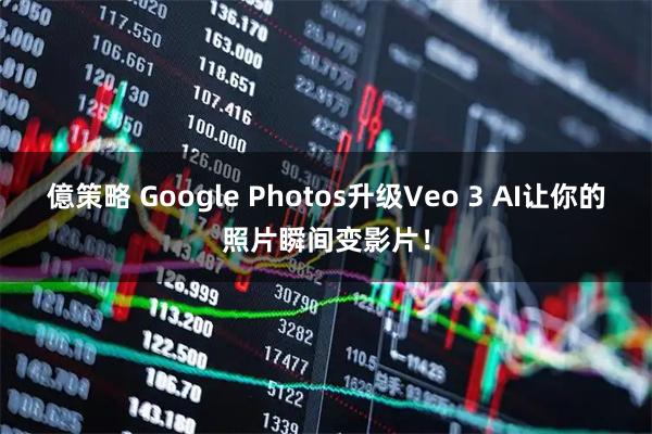 億策略 Google Photos升级Veo 3 AI让你的照片瞬间变影片！